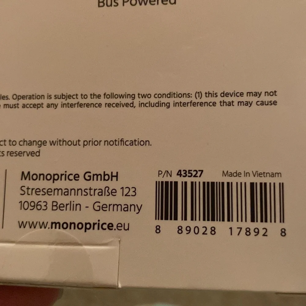 NEW - Monoprice 5-in-1 USB-C to 4K HDMI Display Adapter and USB Hub 4K@60Hz